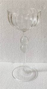 Ribbed Borosilicate Wine Glass