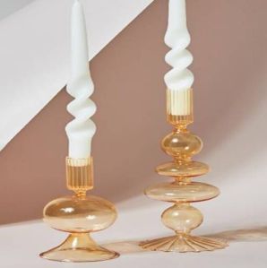 Rose Gold Borosilicate Candle Holder