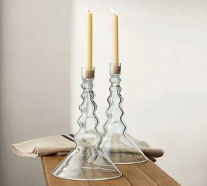 Transparent Borosilicate Candle Holder
