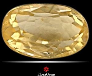 Yellow Sapphire (Pushparag) 8x5 MM 1.68 Carats