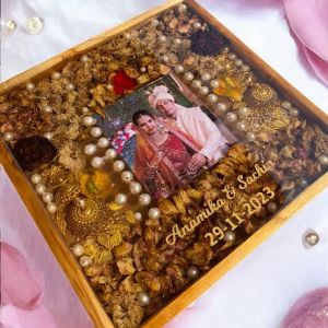 Resin Wedding Varmala Preservation Photo Frame
