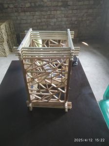 Lattice Frame Bamboo Table Lamp
