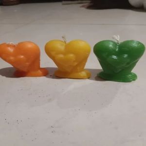 Paraffin Wax Heart Shape Candle