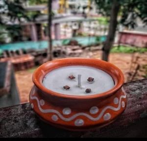 Paraffin Wax Matka Decorative Candle