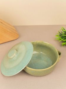Olive Mist Handcrafted Ceramic Casserole