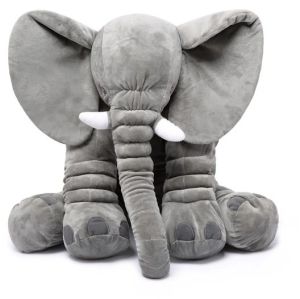 Elephant Plush Toy - Gray