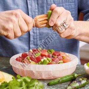 Himalayan Light Pink Stone Salt Bowl