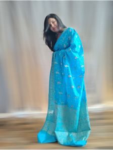 Banarasi Bandhani Pure Silk Saree