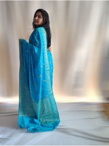 Banarasi Bandhani Pure Silk Saree