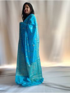 Banarasi Bandhani Pure Silk Saree