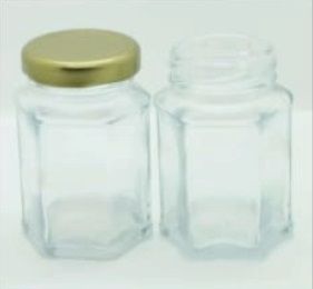 100 ML Hexa Glass Jar