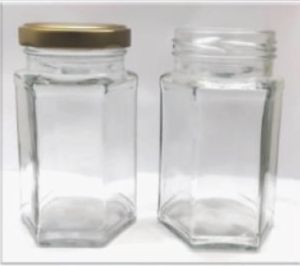 200 ML Hexa Glass Jar