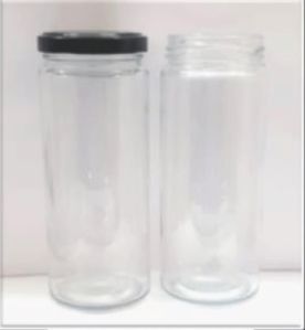 400 ML Bamboo Glass Jar