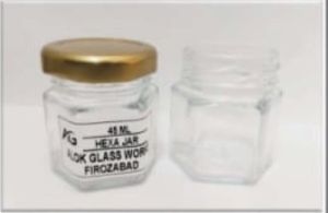 45 ML Hexa Glass Jar