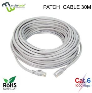 Multybyte RJ-45 Patch Cord cat-6 Ethernet Cable 30 MTR