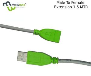 MULTYBYTE USB 2.0 Extension (Male Female) Cable1.5 MTR