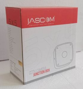 Square JASCOM 5X5 Water Proof PVC Junction Box For CCTV Camera