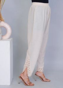 Ladies Khadi Side Slit Pant
