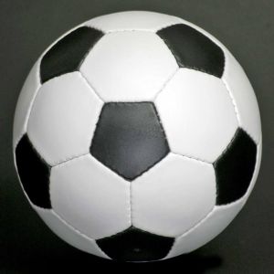 Black & White Rexine Football