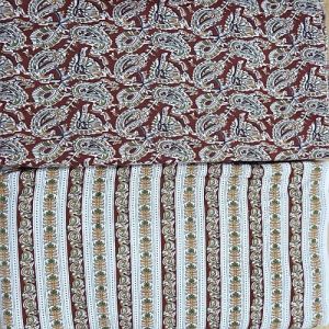 Unstitched Multicolor Cotton Printed Suit Material