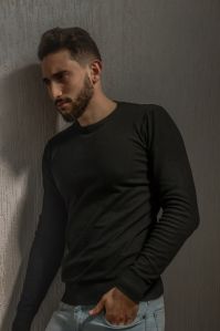 Mens Black Sweater (FERRA LUXE)