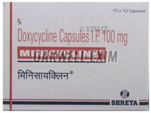 Minicycline 100mg Capsules