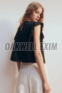 Ladies Flutter Sleeved Blouse Top