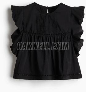 Ladies Flutter Sleeved Blouse Top