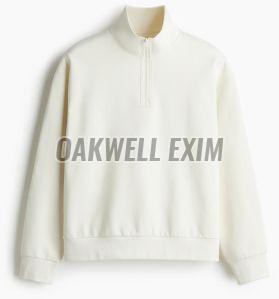 Mens Loose Fit Zip -Top Sweatshirt