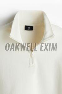 Mens Loose Fit Zip -Top Sweatshirt