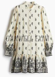 Ladies Patterned Viscose Dress