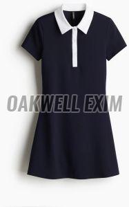 Ladies Flared Skirt Polo Dress