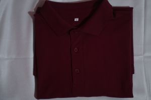 SUM002 Unisex Maroon Premium Polo T Shirt