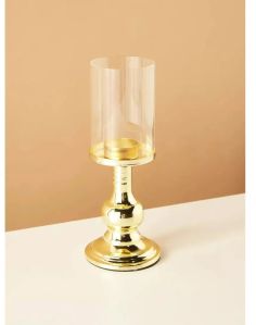 Decorative Metal Pillar Candle Holder