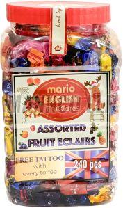 240 Pieces Mario English Fruclares Toffee Jar