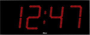 24x12 Inch Red Digital Clock