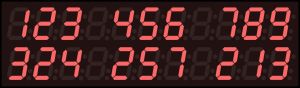 36x18 Inch Token Number Display Boards
