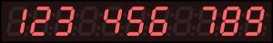 36x6 Inch Token Number Display Board