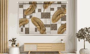 Golden Feather Roller Window Blind
