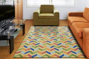 Wool Tufted Home Decor Area Rug for Bedroom