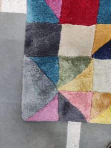 Wool Tufted Multicolor Floor Carpet