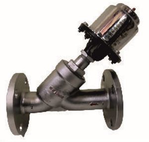 Pneumatic Angle Seat Control Valve