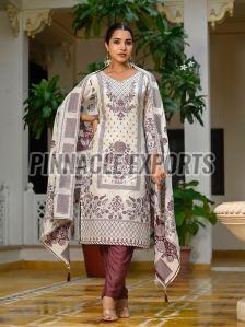 Ladies Viscose Santoon Printed Suit Set