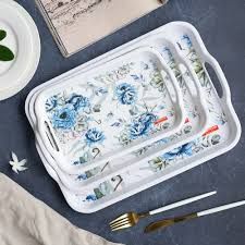 Melamine Serving Tray Set