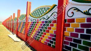Color Coated Precast Boundary Wall