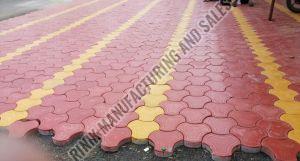 Red & Yellow Interlocking Paver Block