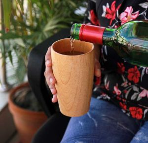 Wooden Wine Glass