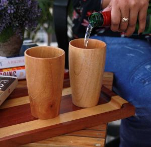 Wooden Wine Glass