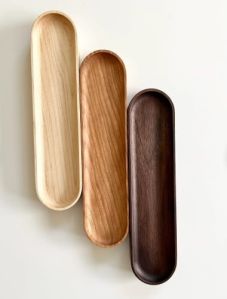 Walnut, Cherry and Maple Wood Desk Tray, Pen Tray