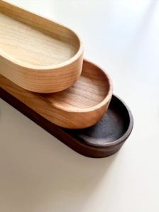 Walnut, Cherry and Maple Wood Desk Tray, Pen Tray